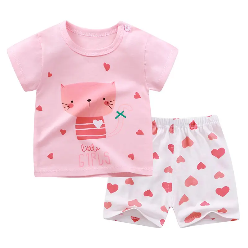 Boop Boop Kids T-Shirt Shorts Set Red Plaid — feature 8