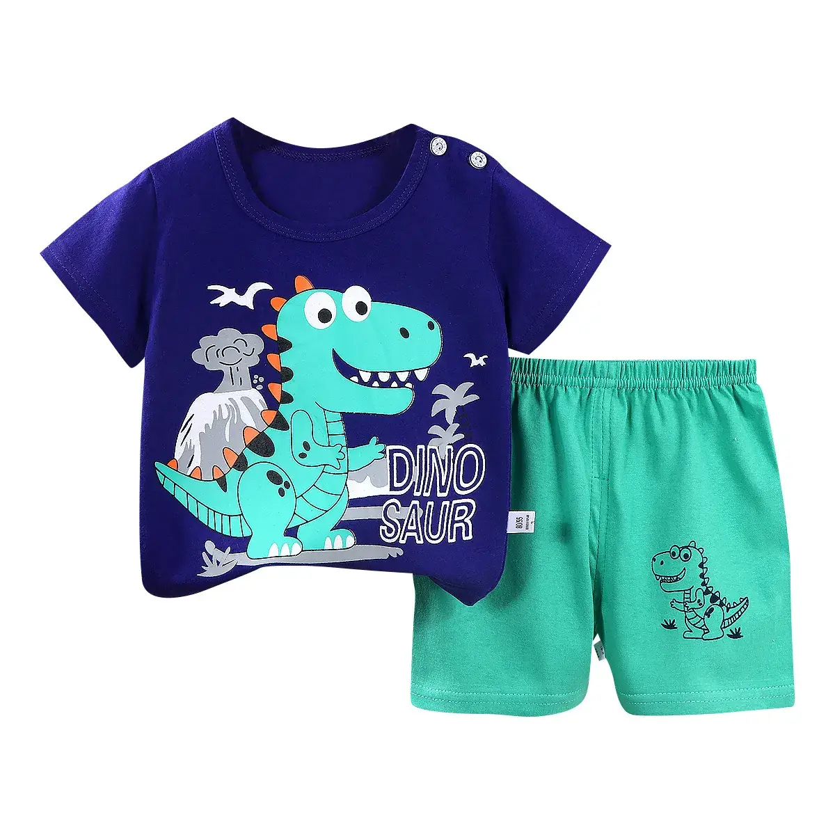 Boop Boop Kids T-Shirt Shorts Set Red Plaid - Image 11