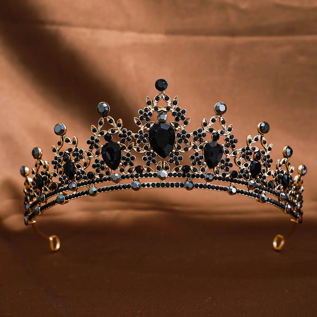 Pink Crystal Bridal Crown Headpiece for Women - Image 29