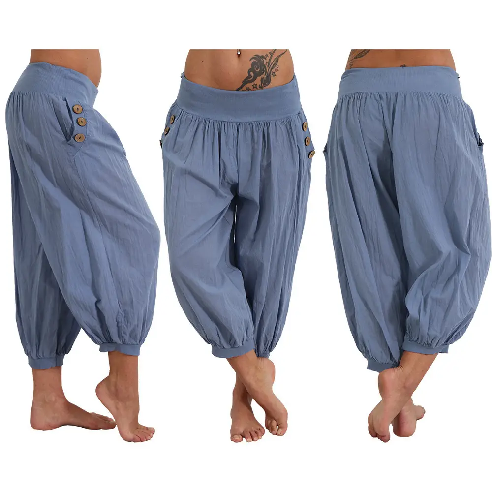 2018 Summer Aladdin Casual Pants Plus Size Fat Pants - Image 11
