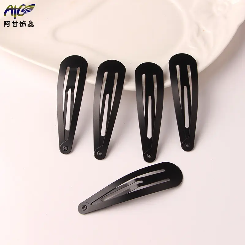 Black Matte Hair Clips for Women Wholesale - Image 6