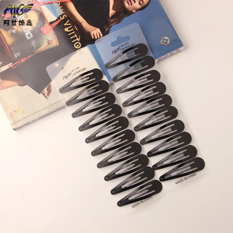 Black Matte Hair Clips for Women Wholesale - Image 7