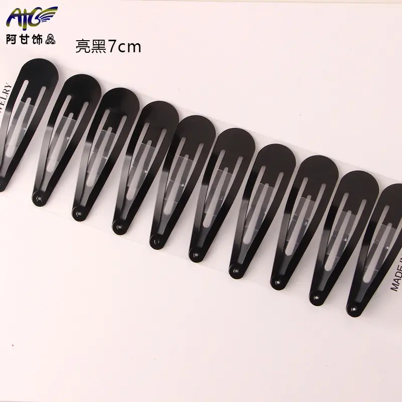 Black Matte Hair Clips for Women Wholesale - Image 3