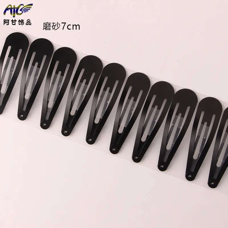 Black Matte Hair Clips for Women Wholesale - Image 4