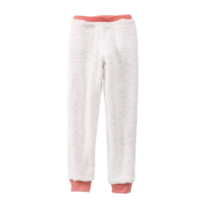 Women's Pink Cashmere Cotton Sweatpants Plus Size - Image 30