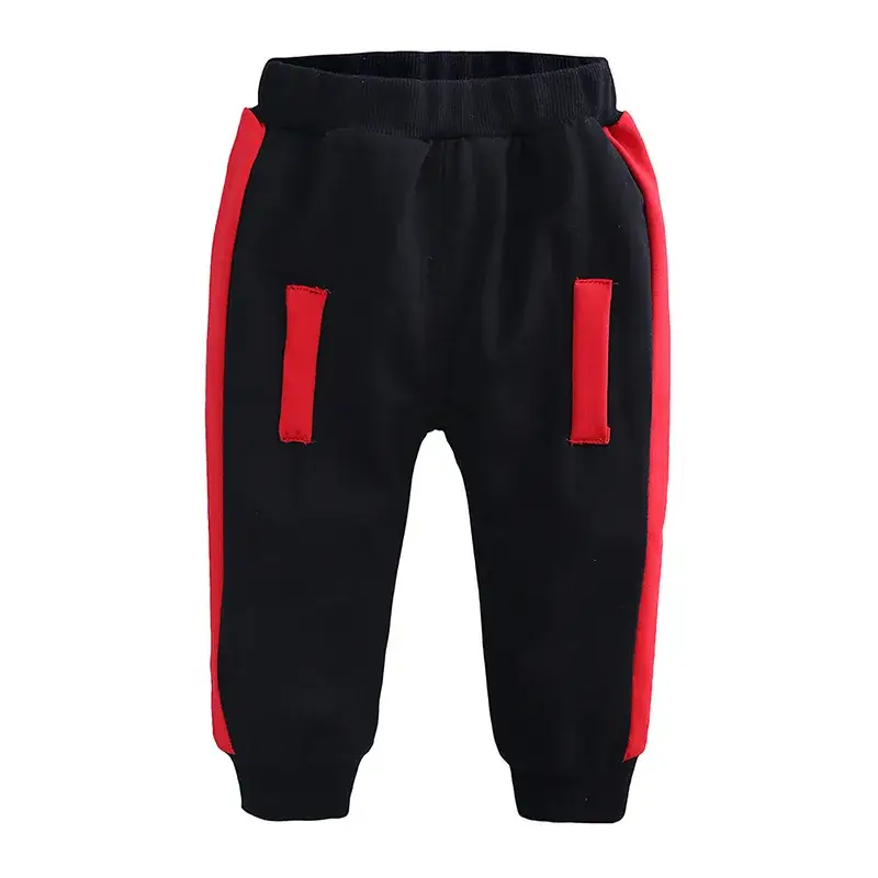 Black Red Track Pants for Boys Girls New Arrival - Image 4