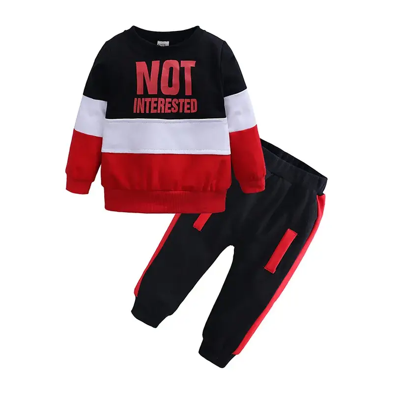 Black Red Track Pants for Boys Girls New Arrival - Image 5