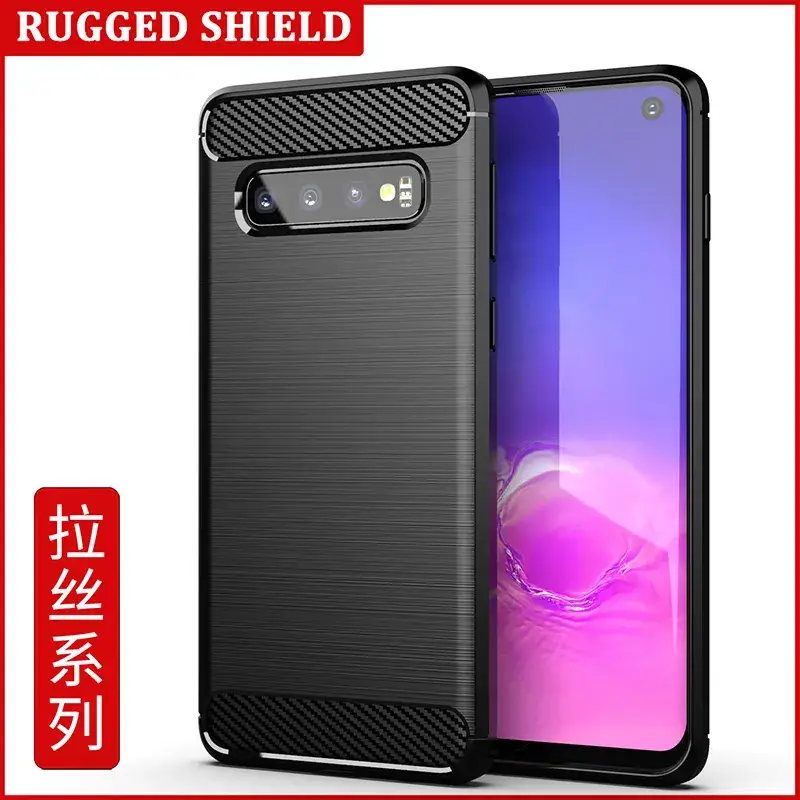 Samsung S10E Protective Case Red Silicone Drop Resistant - Image 5