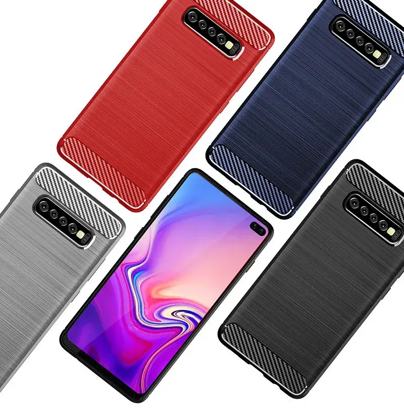 Samsung S10 Plus Carbon Fiber Protective Case — feature 1