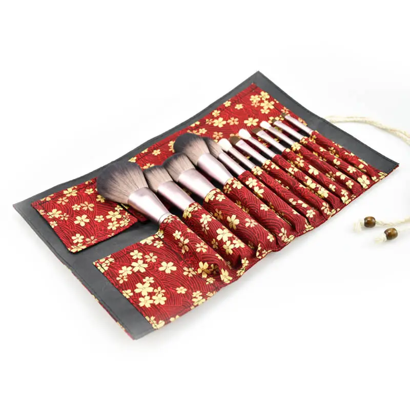 Yilin 12 Small Grape Makeup Brush Set with 15 Pigments