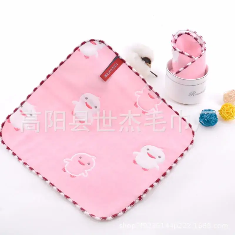 Pink Baby Face Wash Towel with Doll - Image 6