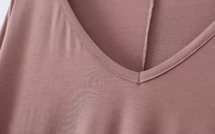 2023 V-Neck Loose T-Shirt Gray Plus Size — feature 25