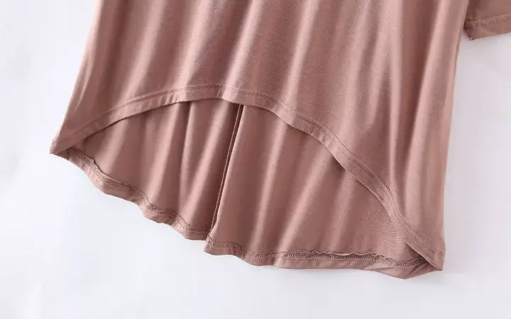 2023 V-Neck Loose T-Shirt Gray Plus Size — feature 30