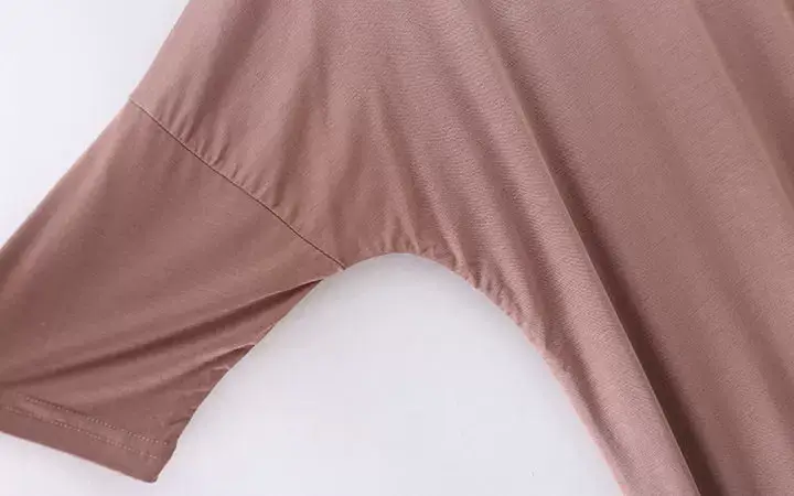 2023 V-Neck Loose T-Shirt Gray Plus Size — feature 31