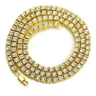 Gold Diamond Chain Necklace for Men European American Hip Hop Style — feature 4