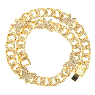 Gold Diamond Chain Necklace for Men European American Hip Hop Style — feature 5