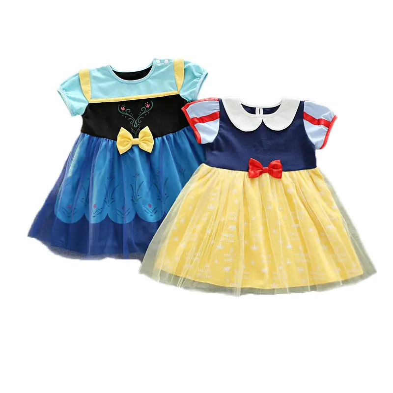 2025 Kids Snow White Dress Girls Frozen Christmas Dress - Image 7