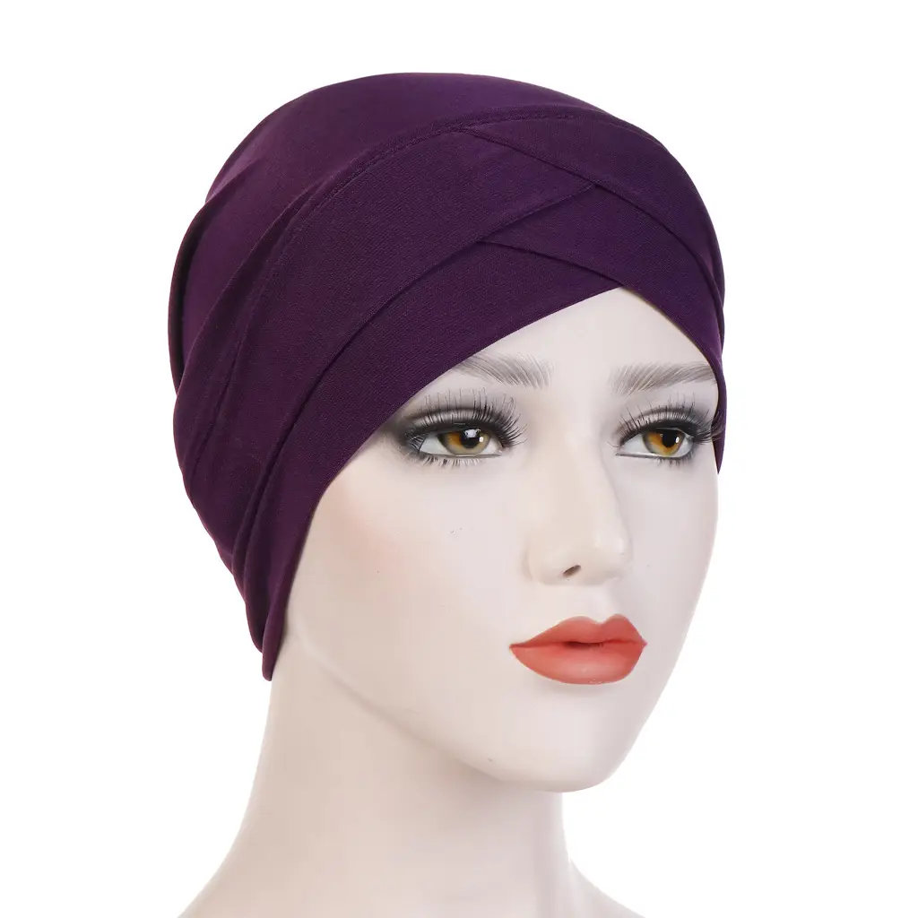 Red Stretchy Muslim Headcap for Women - Image 12