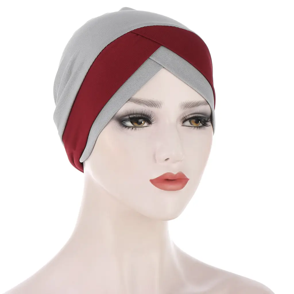 Red Stretchy Muslim Headcap for Women - Image 18