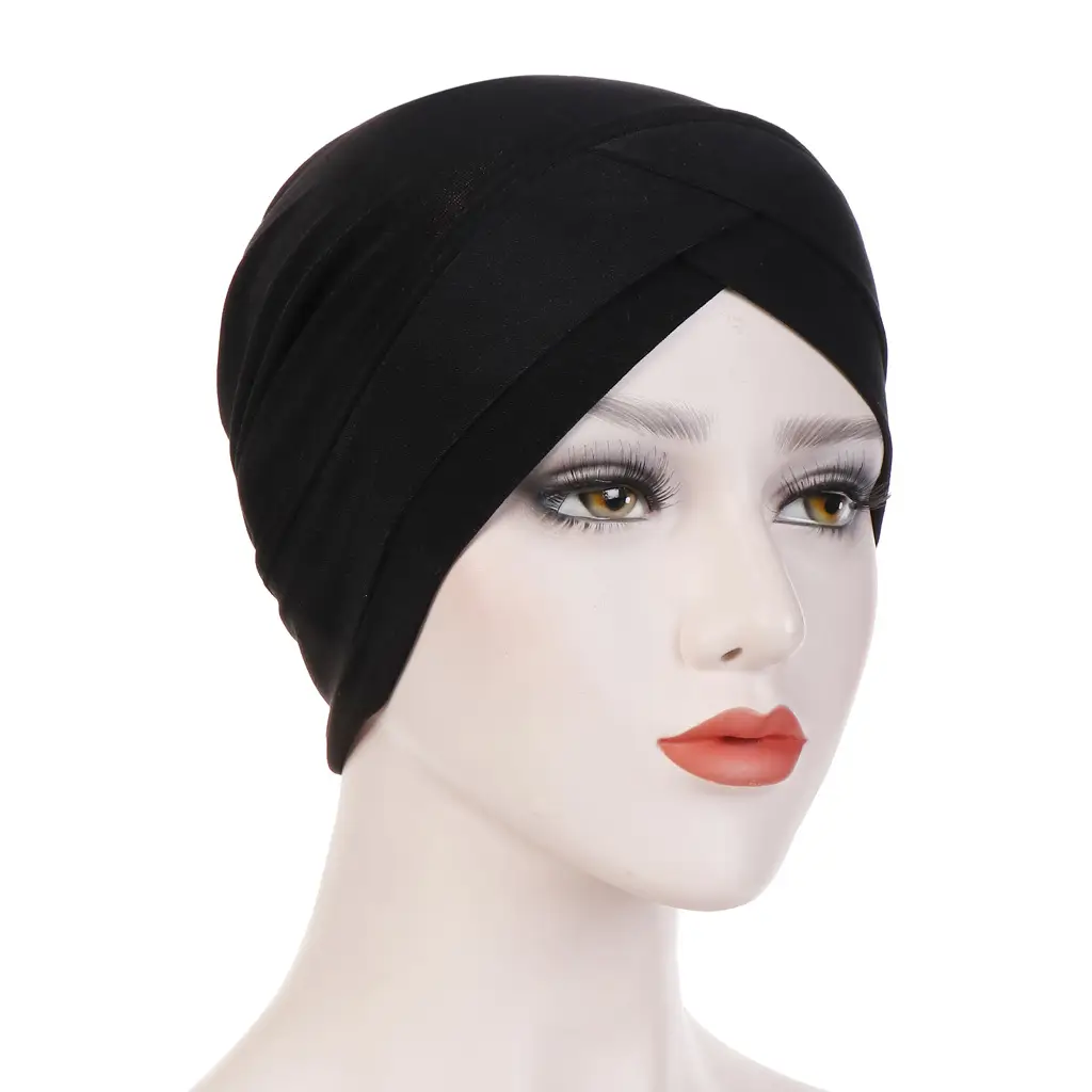 Red Stretchy Muslim Headcap for Women - Image 2