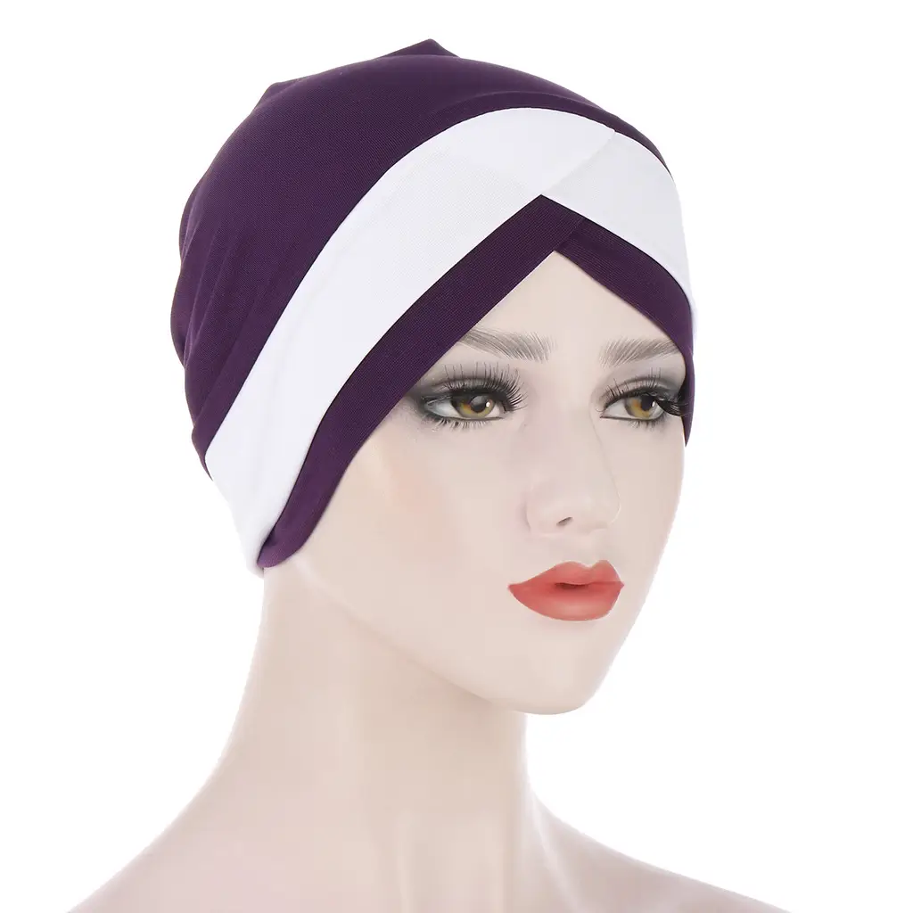 Red Stretchy Muslim Headcap for Women - Image 22