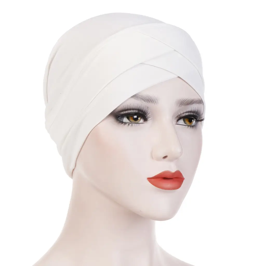 Red Stretchy Muslim Headcap for Women - Image 3