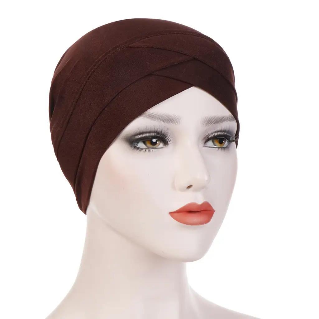 Red Stretchy Muslim Headcap for Women - Image 5