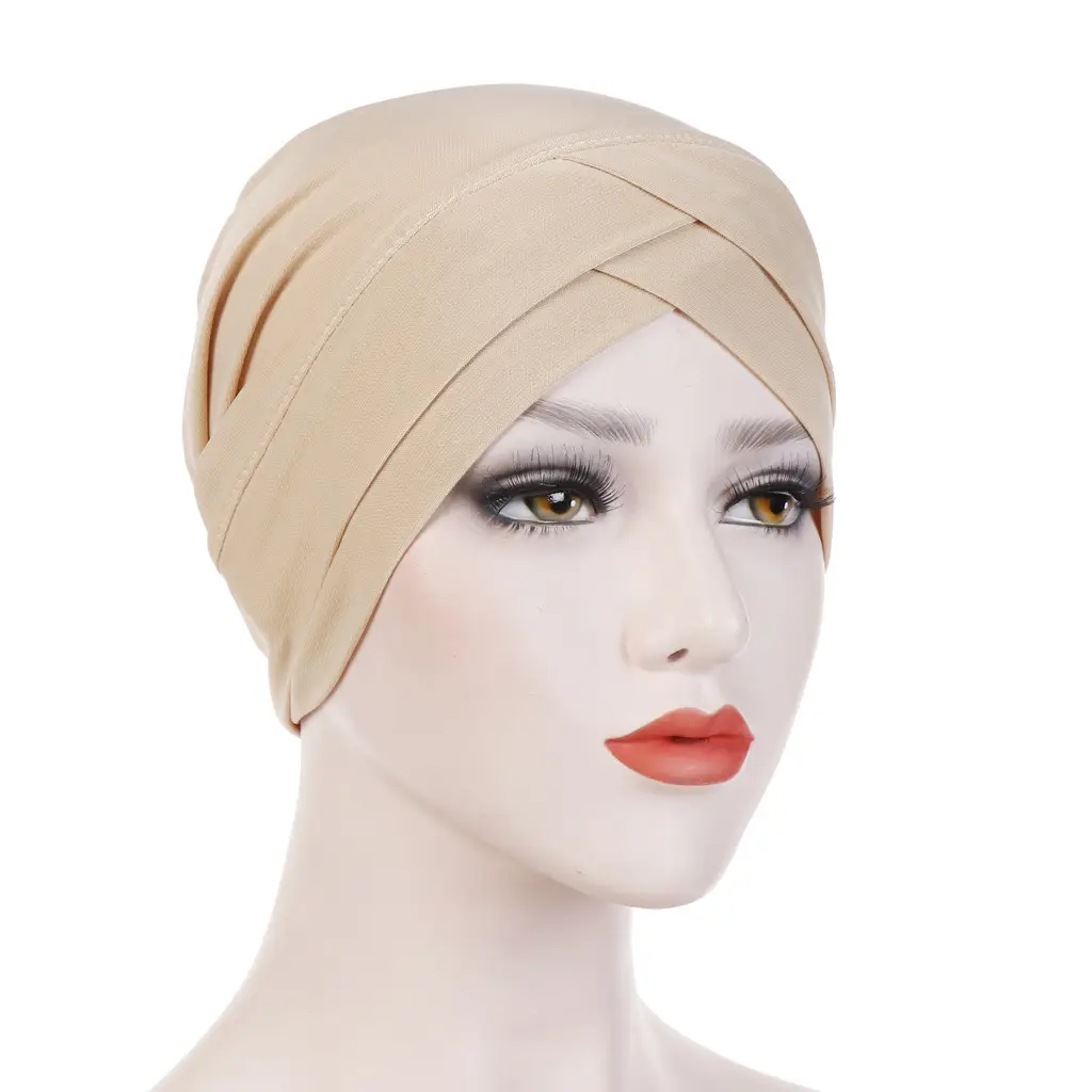 Red Stretchy Muslim Headcap for Women - Image 6