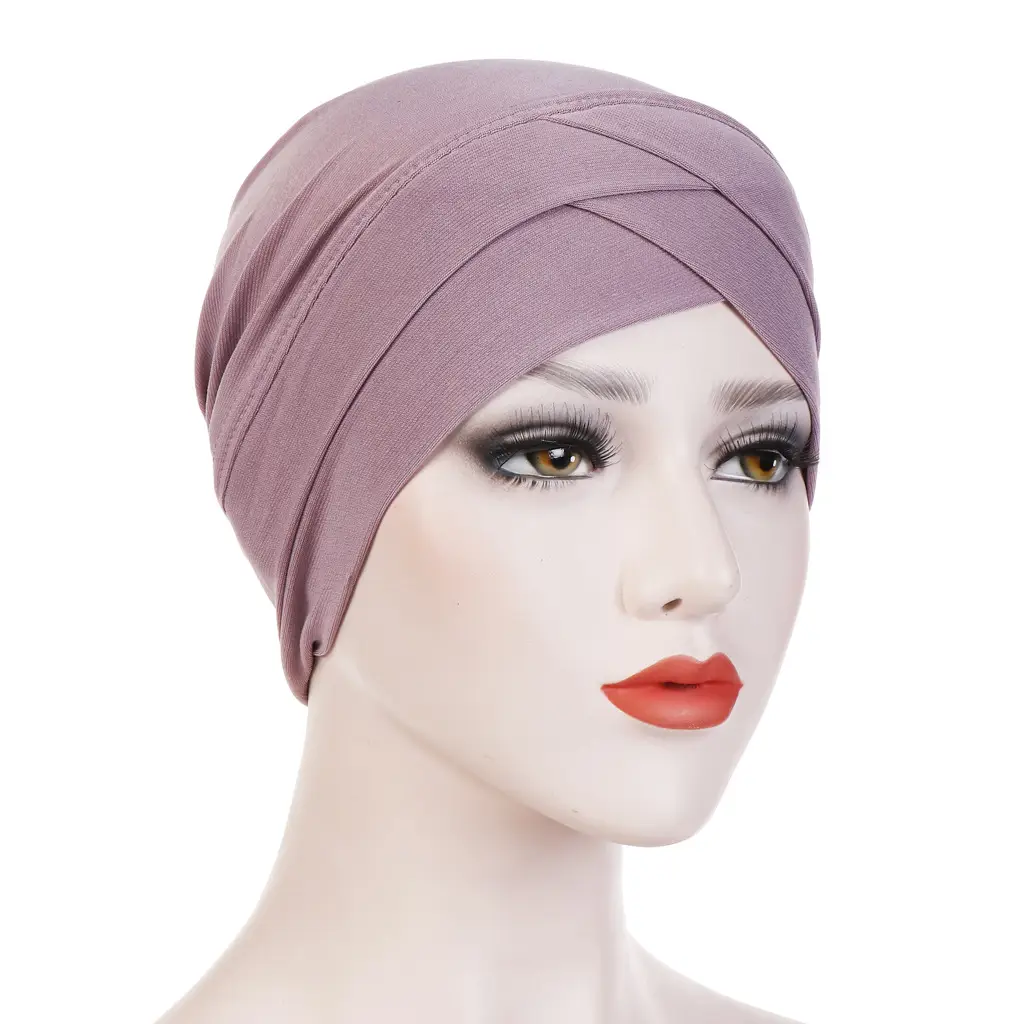 Red Stretchy Muslim Headcap for Women - Image 8
