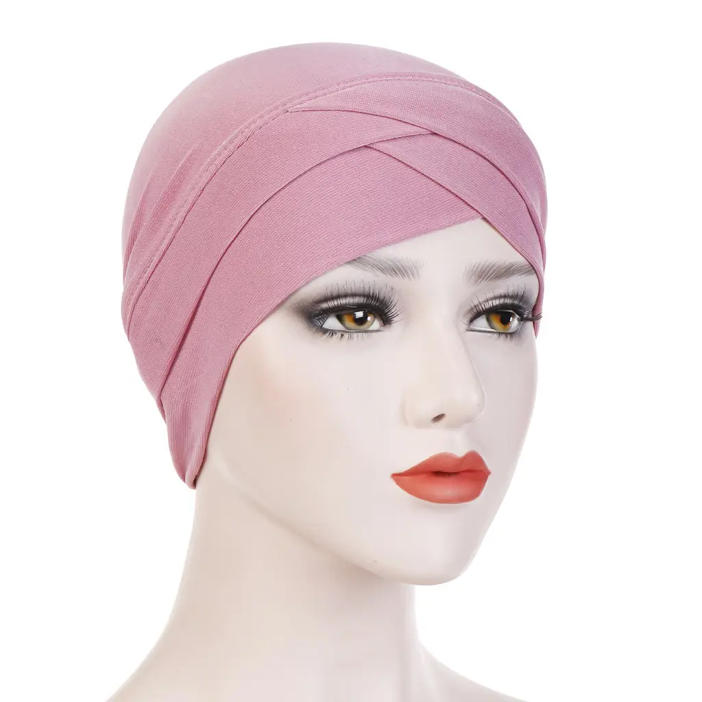 Red Stretchy Muslim Headcap for Women - Image 9
