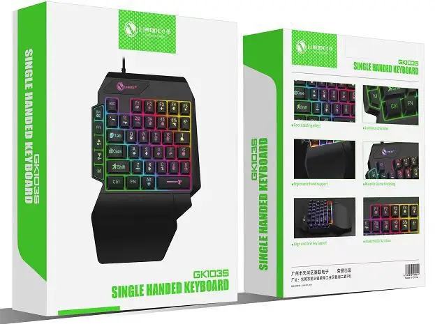 Dragon guard K109 one-handed game mechanical keyboard gun god throne left hand keypad mobile phone game external Yama - Image 2