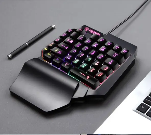 Dragon guard K109 one-handed game mechanical keyboard gun god throne left hand keypad mobile phone game external Yama - Image 3