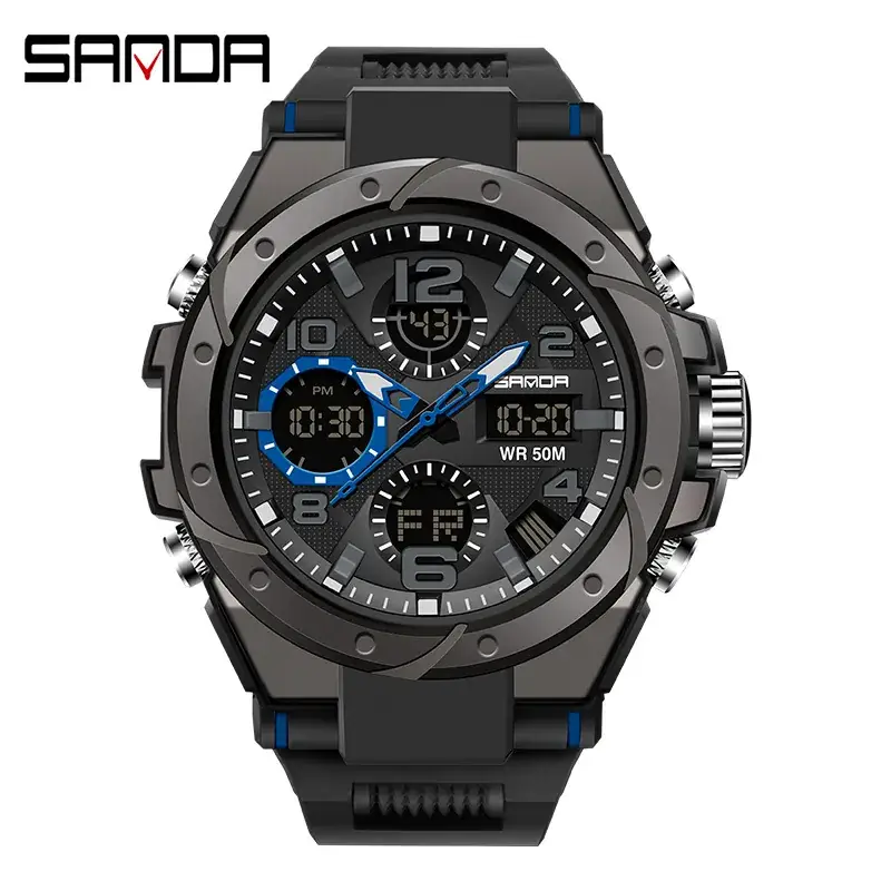 6008 black and blue men's style