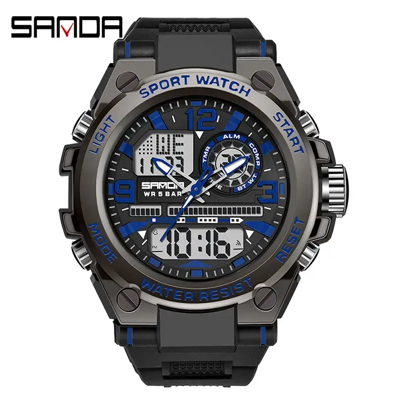 6024 black and blue men's style