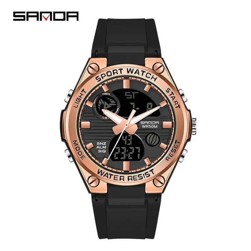 Women's 6067 Black Rose Gold