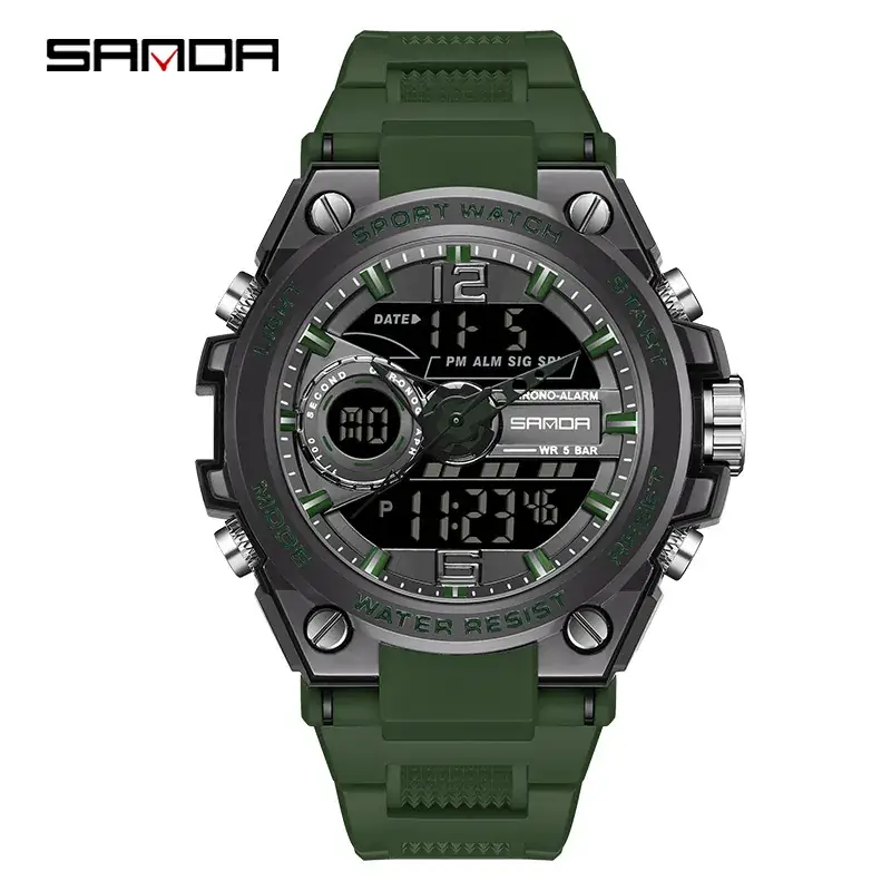 6092 Black and Green men's style