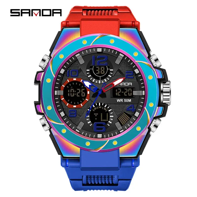 6008 phantom red and blue men's model