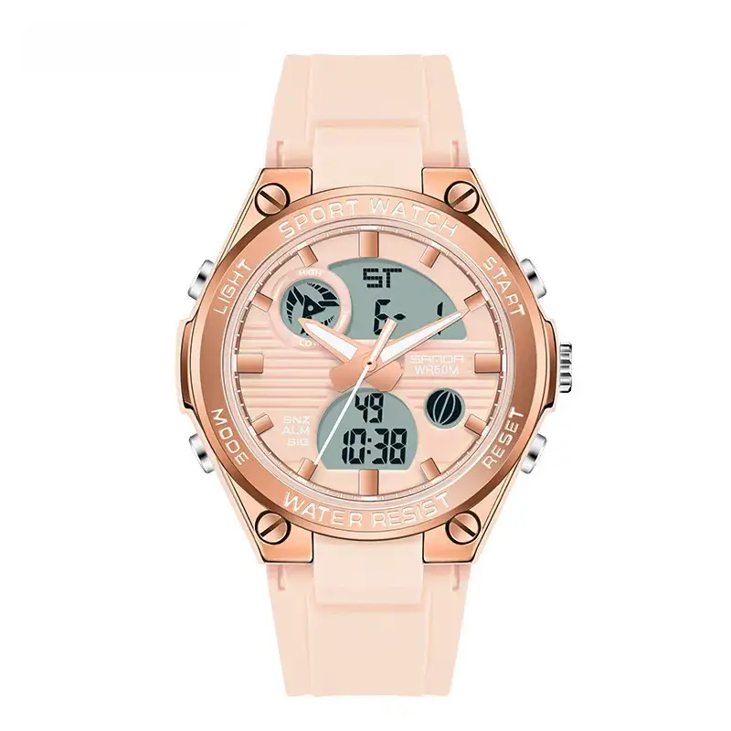 Sanda Special Forces Men's Green Digital Watch with Dual Display - Image 21