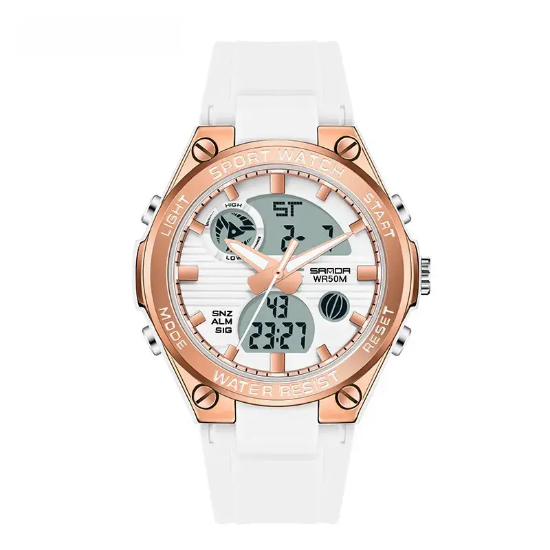 Sanda Special Forces Men's Green Digital Watch with Dual Display - Image 24