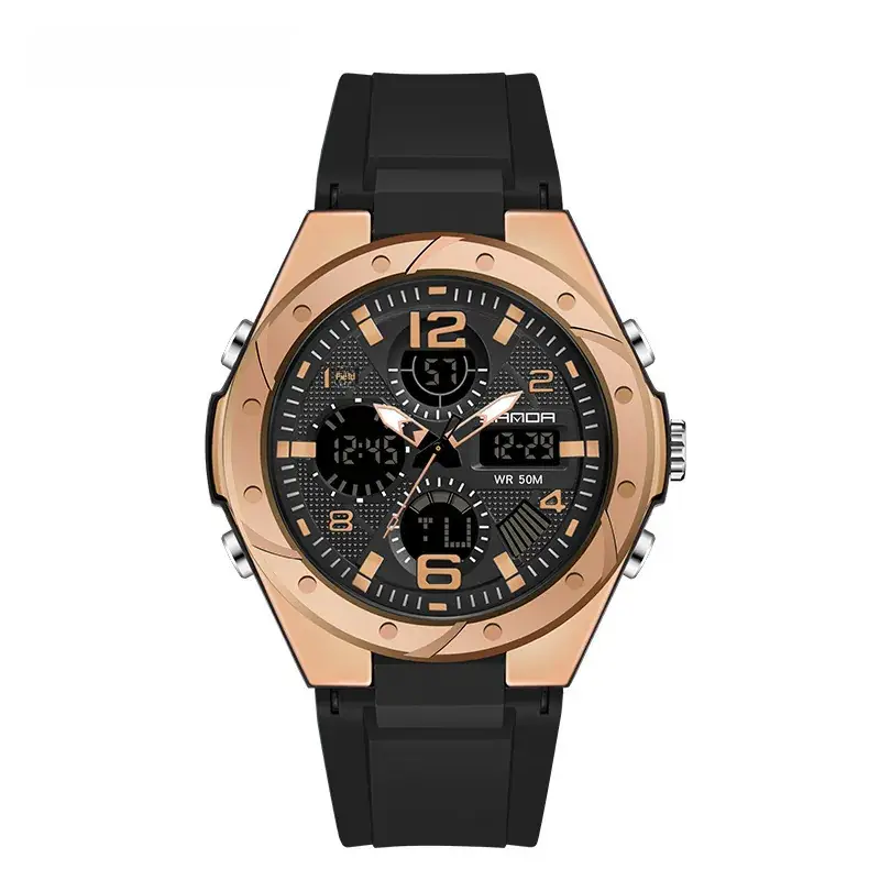 Sanda Special Forces Men's Green Digital Watch with Dual Display - Image 33