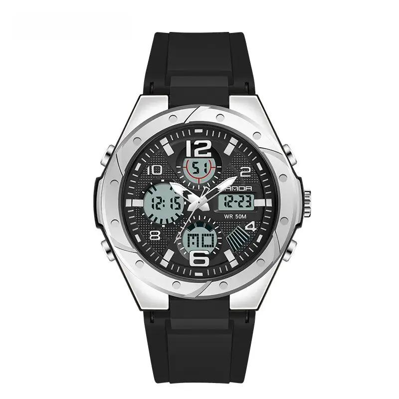 Sanda Special Forces Men's Green Digital Watch with Dual Display - Image 38