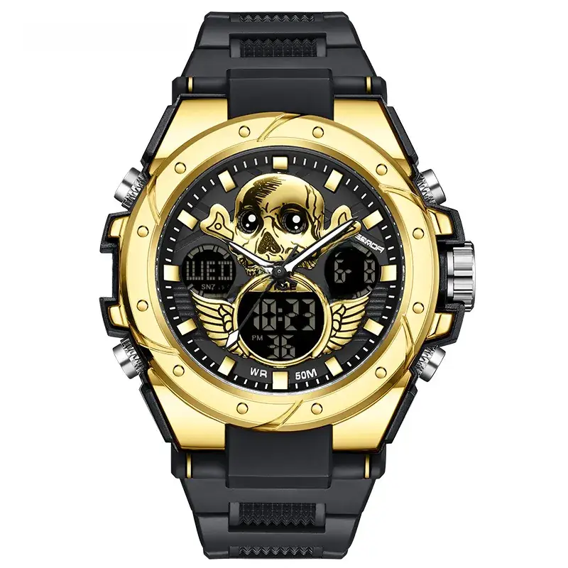 Sanda Special Forces Men's Green Digital Watch with Dual Display - Image 47