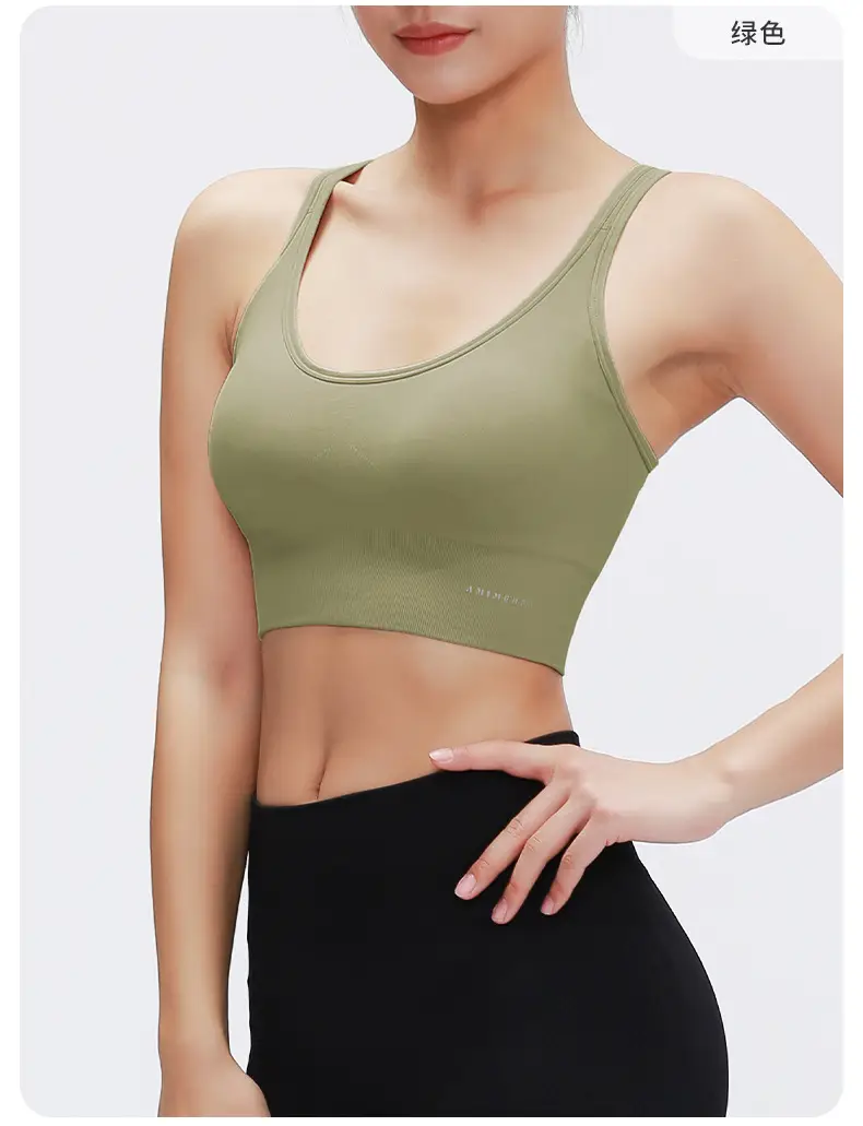 RUXI Ruxi Sports Underwear Women's Shock-proof Running Gather-up Shaping Yoga Vest Fitness Bra Outer Wear — feature 14