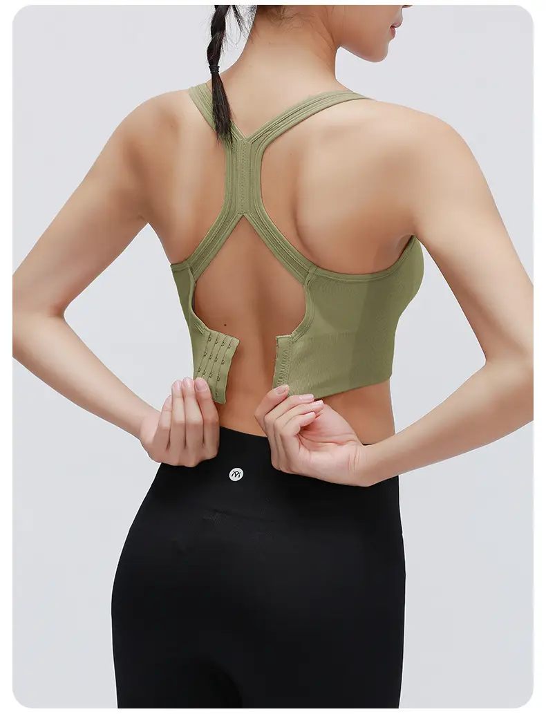 RUXI Ruxi Sports Underwear Women's Shock-proof Running Gather-up Shaping Yoga Vest Fitness Bra Outer Wear — feature 15
