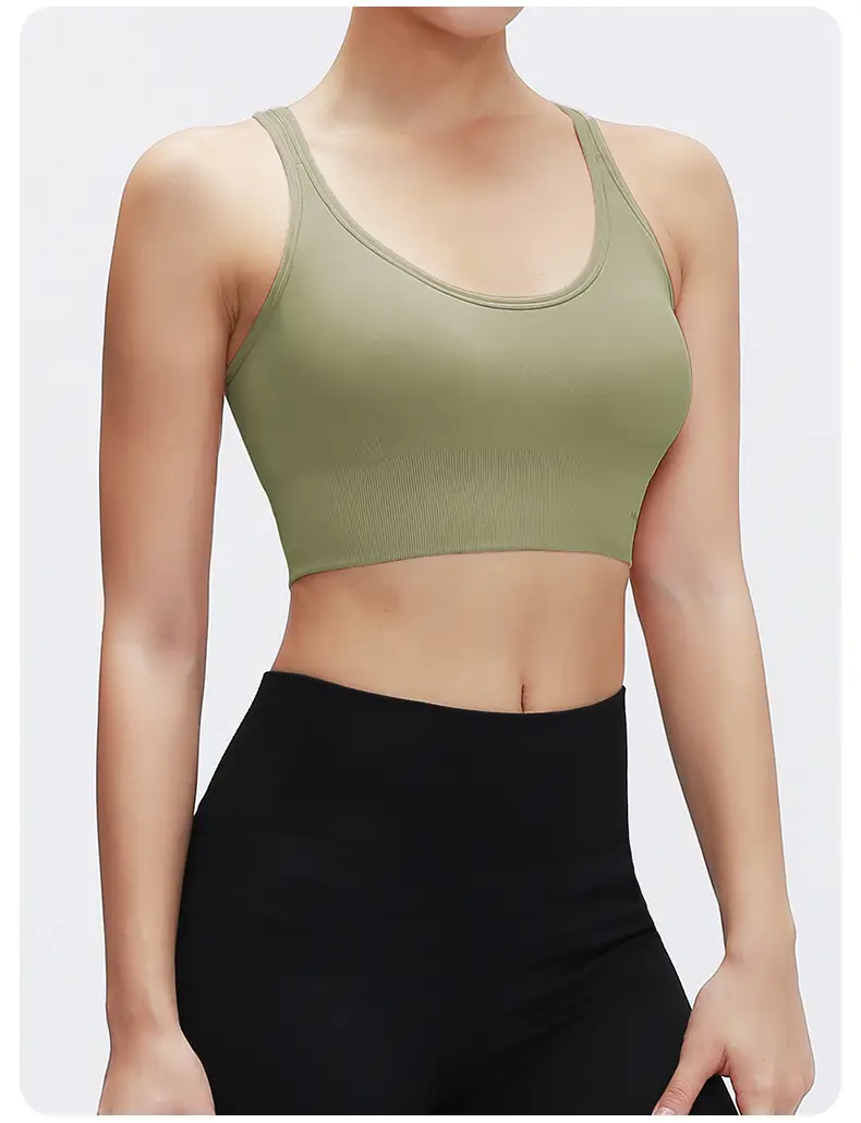 RUXI Ruxi Sports Underwear Women's Shock-proof Running Gather-up Shaping Yoga Vest Fitness Bra Outer Wear — feature 16
