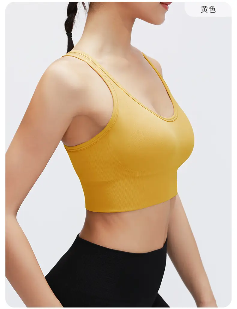 RUXI Ruxi Sports Underwear Women's Shock-proof Running Gather-up Shaping Yoga Vest Fitness Bra Outer Wear — feature 17