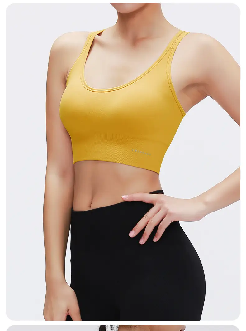 RUXI Ruxi Sports Underwear Women's Shock-proof Running Gather-up Shaping Yoga Vest Fitness Bra Outer Wear — feature 18