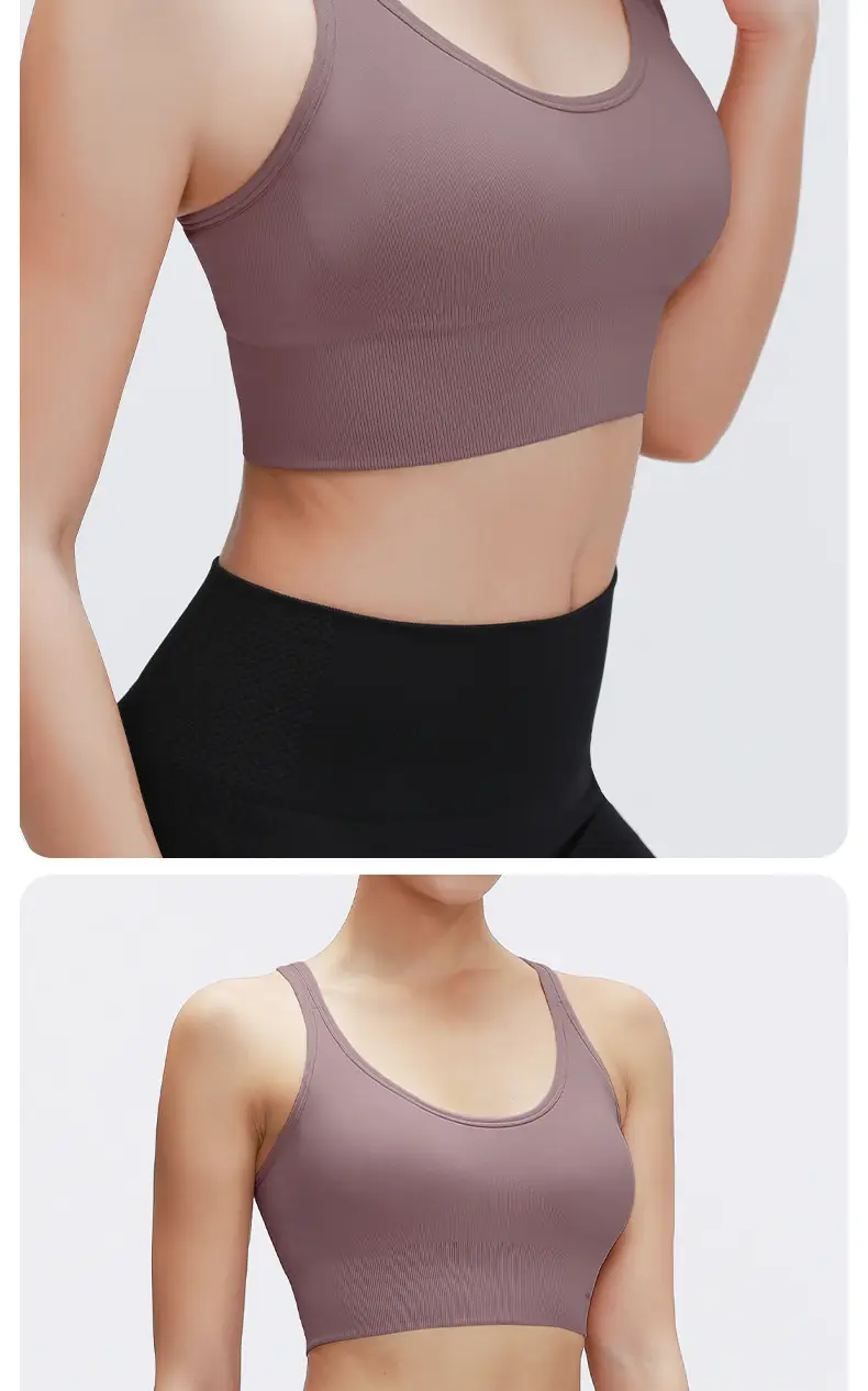RUXI Ruxi Sports Underwear Women's Shock-proof Running Gather-up Shaping Yoga Vest Fitness Bra Outer Wear — feature 20