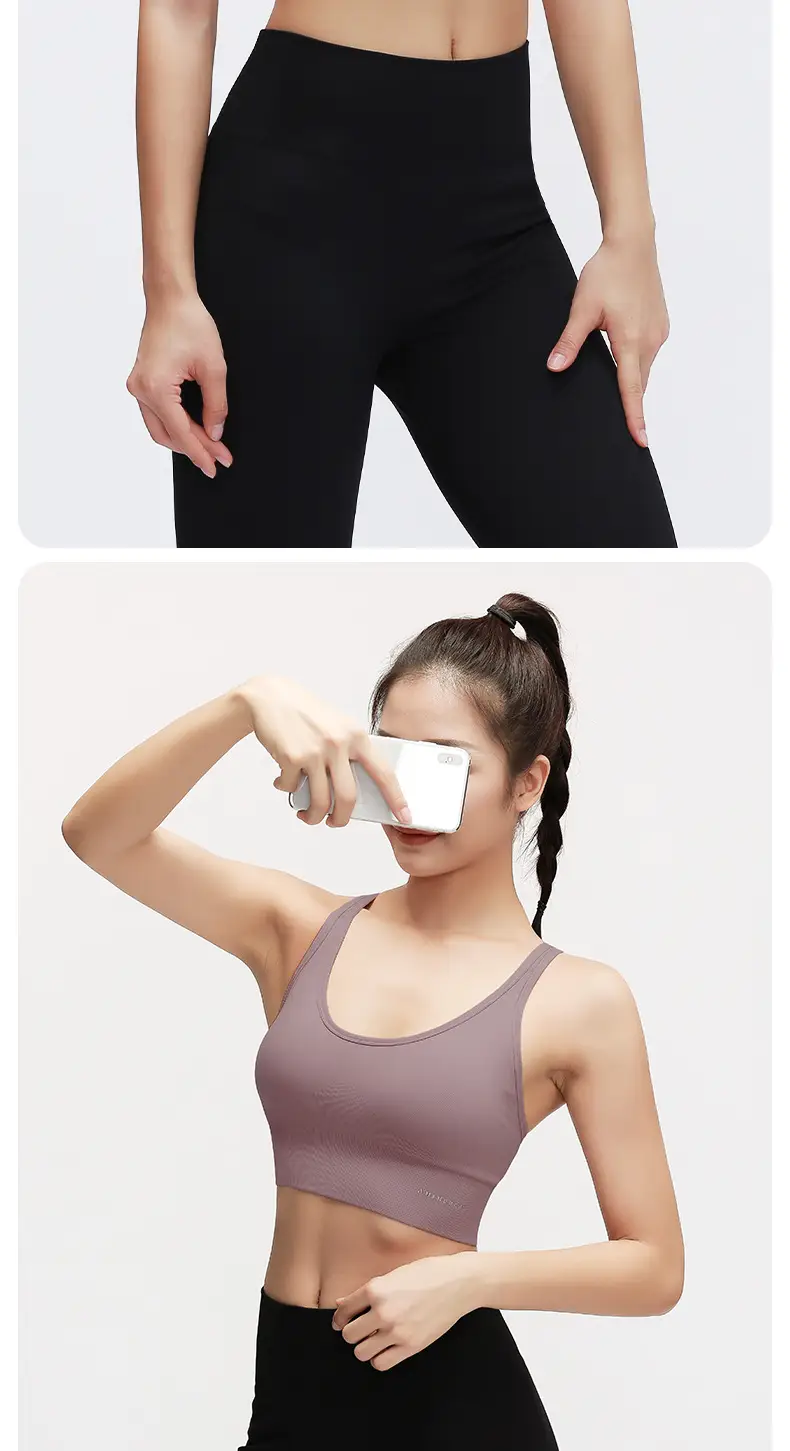 RUXI Ruxi Sports Underwear Women's Shock-proof Running Gather-up Shaping Yoga Vest Fitness Bra Outer Wear — feature 21