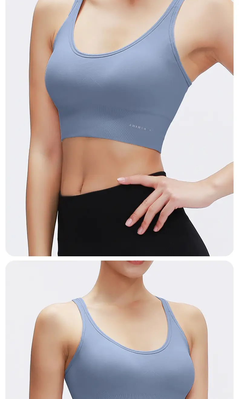 RUXI Ruxi Sports Underwear Women's Shock-proof Running Gather-up Shaping Yoga Vest Fitness Bra Outer Wear — feature 23